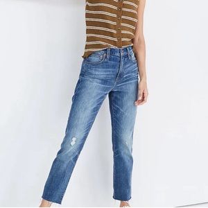 Madewell high-rise slim crop boy jeans